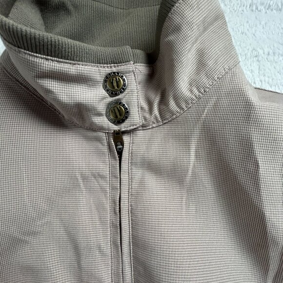 Vintage Tehama Nancy Haley Womens 1/4 Zip Pullover Windbreaker Jacket Medium Tan - Picture 7 of 10